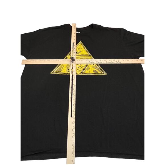 Legend of Zelda Black T-Shirt 2XL Triforce Link Ganon Silhouettes Nintendo 2019 - Picture 5 of 5